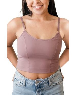 Davin & Adley Amelia Pumping And Nursing Crop Cami - Purple