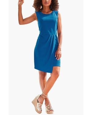 Lascana Asymmetrical Hem Dress - Blue
