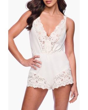 Cosabella Romanza Sleep Romper - White