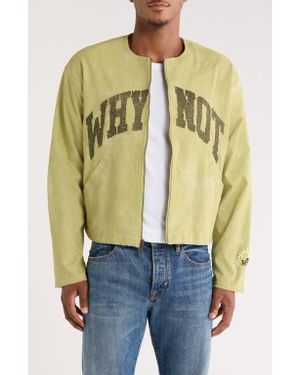 Honor The Gift Twill Washed Front Zip Jacket - Green