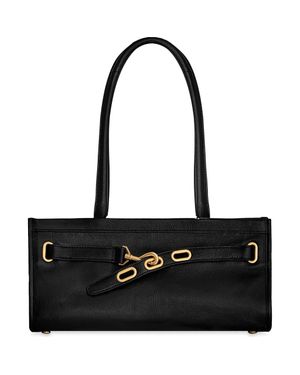 Rebecca Minkoff Crosby Suede Shoulder Bag - Black