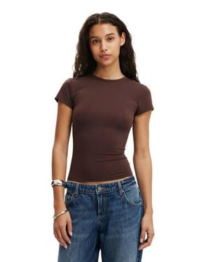 Cotton On Hold Me Short Sleeve Crew Neck - Red