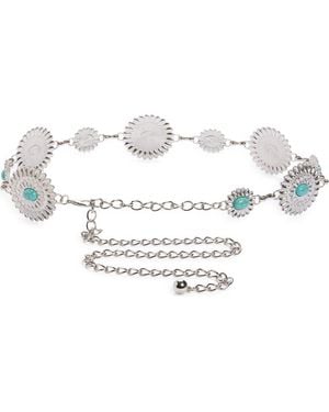 BP. Circular Chain Belt - White