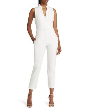 Black Halo Antoinette Sleeveless Jumpsuit - White