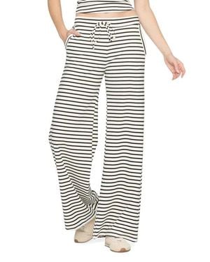 Project Social T Thea Striped Wide Leg Pants - Gray