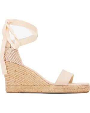 Soludos The Capri Wedge Linen Colors Espadrille - Natural