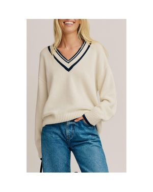 Reformation Jadey Oversize Cashmere Sweater - Natural