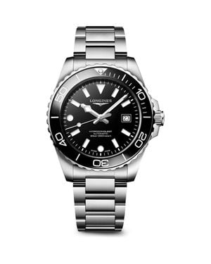 Longines Hydroconquest Automatic Bracelet Watch, 42Mm - Metallic
