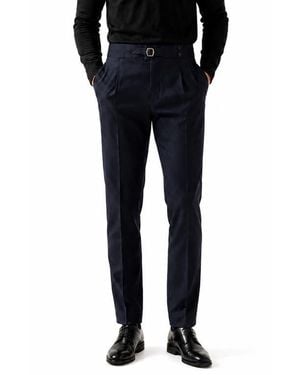 Maceoo Marthyr Pleated High Waist Trouser Pants - Black