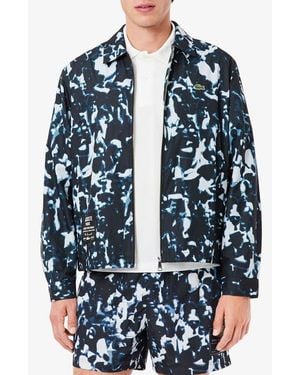 Lacoste Elevated Tennis Water Repellent Zip Jacket - Blue