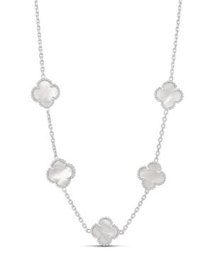 SHYMI Clover Frontal Necklace - White