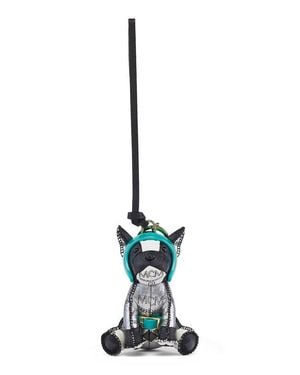 MCM Aren Space Bulldog Charm - Blue