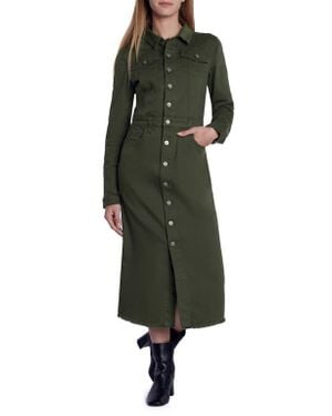 Wash Lab Denim Piece Dyed Denim Dress - Green