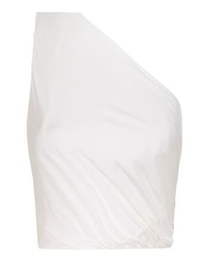 ViX Zoe One-Shoulder Cover-Up Top - White