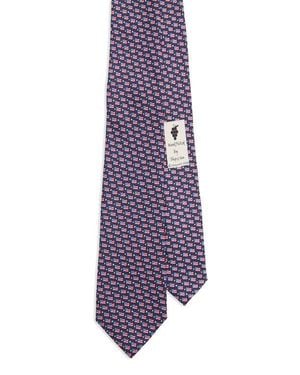Vineyard Vines Kids' Flag Silk Tie - Purple