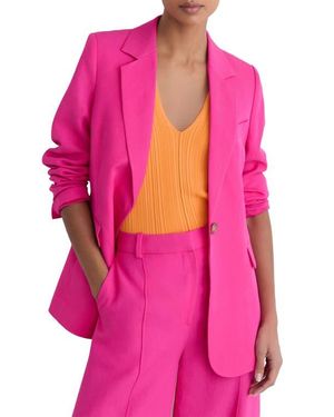 Reiss Charli One-Button Blazer - Pink