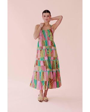 Guadalupe Pegasus Flower Dress - Pink