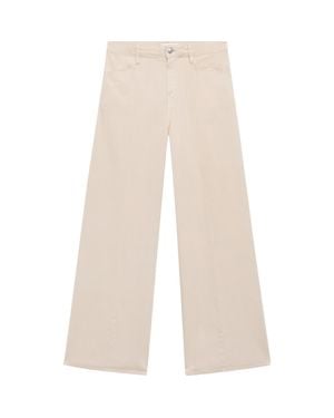 Mango Straight Leg Jeans - Natural