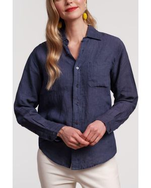 Frances Valentine Perfect Button Down Solid - Blue