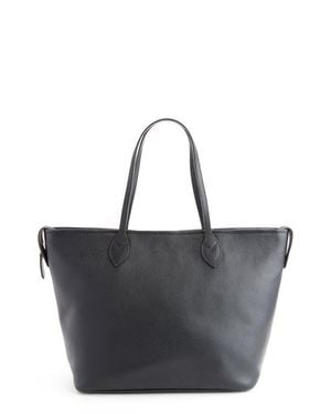 ROYCE New York Leather Tote With Wristlet - Black