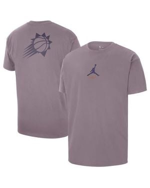Nike Phoenix Suns Statement Edition Jumpman Flight Heavyweight T-Shirt - Purple