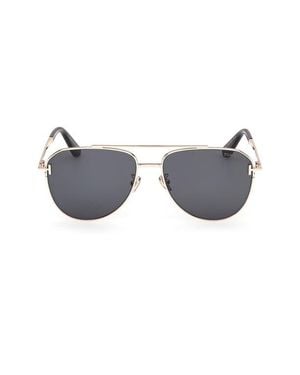 Tom Ford 59Mm Aviator Sunglasses - Gray