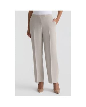 Kasper The Claire Pebble Crepe Pants - Gray
