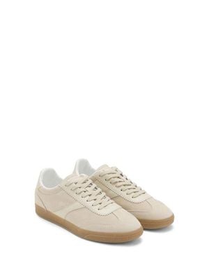 Mango Mixed Media Sneaker - White