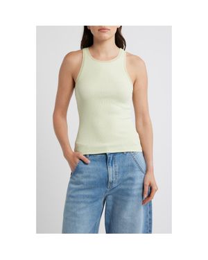 BOSS Eplie Stretch Cotton Rib Tank - Blue