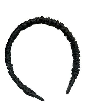 SILKSILKY Pure Silk 3-Pack Vintage Headbands - Black