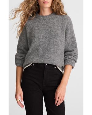 Madewell Drop Shoulder Crewneck Sweater - Gray