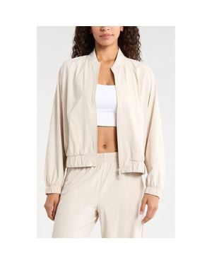 Zella Atlas Bomber Jacket - Natural