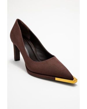 Prologue Shoes Liora Pointed Toe Pump - Brown