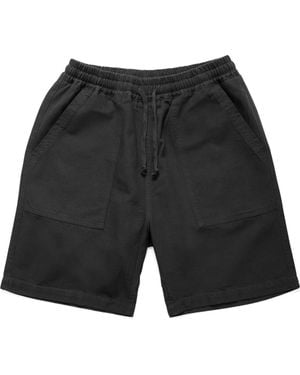 Service Works Classic Cotton Poplin Drawstring Chef Shorts - Black