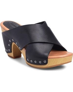 Kork-Ease Gracie Platform Mule Sandal - Blue