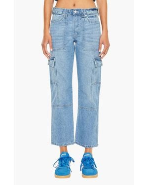 Kancan Aaliyah High Rise Slim Straight Leg Cargo Jeans - Blue