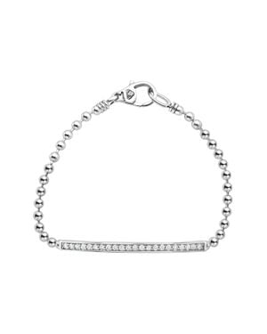Lagos Caviar Spark Diamond Bracelet - White