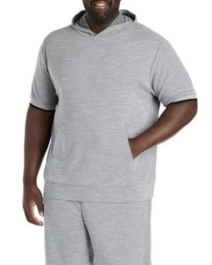 Society of One by DXL Big & Tall Textured Hoodie - Gray