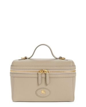 Burberry Bloomsbury Leather Vanity Bag - Natural