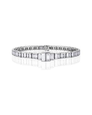 Mindi Mond Icon Diamond Lovers Line Bracelet - White