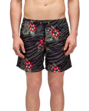 Sundek Floral Board Shorts - Blue