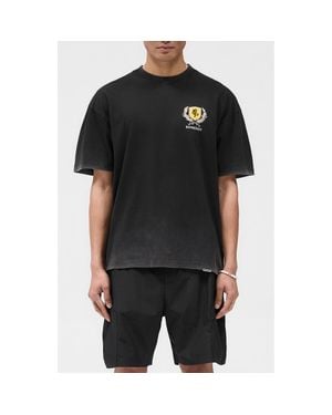 Represent Crest Oversize Graphic T-Shirt - Black