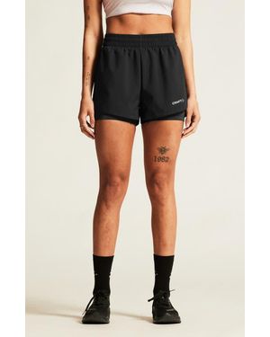 C.r.a.f.t Adv Essence 2-In-1 Training Shorts - Black