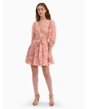 Rebecca Taylor Bellamy Silk Mini Dress - Pink