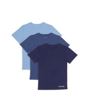 Calvin Klein Kids' Assorted 3-Pack Stretch Cotton T-Shirts - Blue