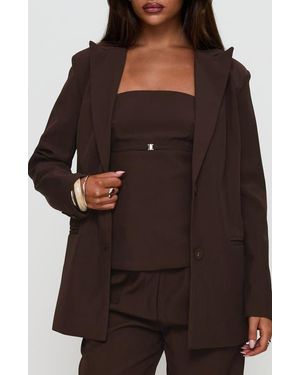 Princess Polly Crowd Pleaser Oversize Blazer - Black