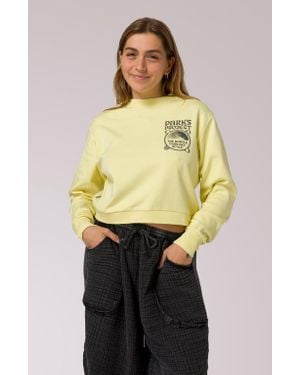 Parks Project Dark Sky Scale Cropped Crewneck - Yellow