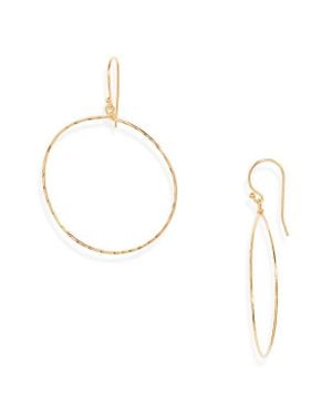Kiara by Ki-Ele Vivi Hoop Earrings - Metallic