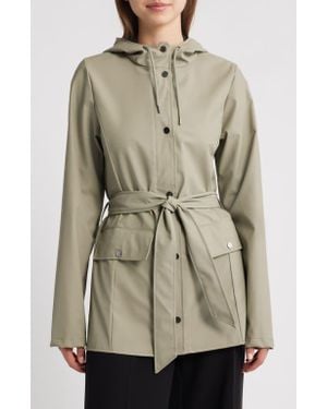 Rains Curve Waterproof Rain Jacket - Natural