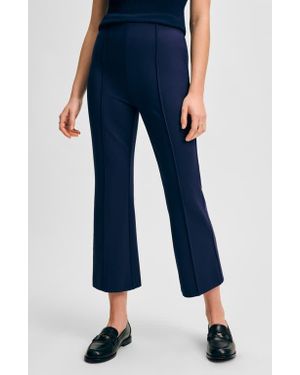 Isaac Mizrahi New York Ponte Ankle Kick Flare Pants - Blue